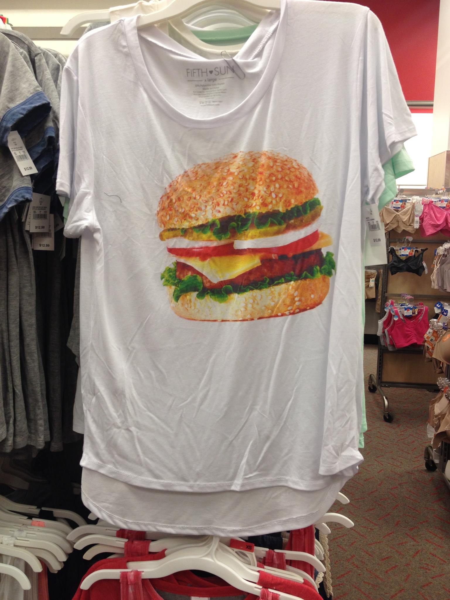 burger shirt